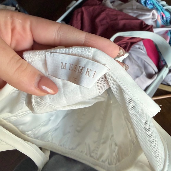 Meshki White Delaney Bustier Corset Top Size XS - Picture 3 of 10